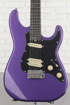 Photo of Schecter MV-6 Electric Guitar - Metallic Purple with Ebony Fingerboard