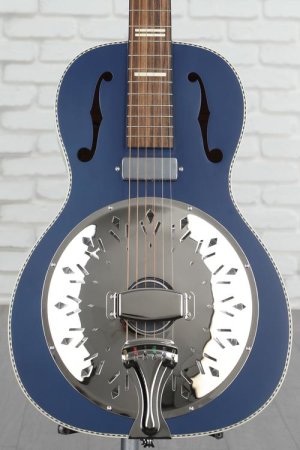 Photo of Recording King Dirty 30s Minnie Bucker Acoustic-electric Resonator Guitar - Wabash Blue