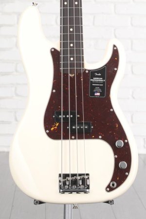 Photo of Fender American Professional II Precision Bass - Olympic White with Rosewood Fingerboard