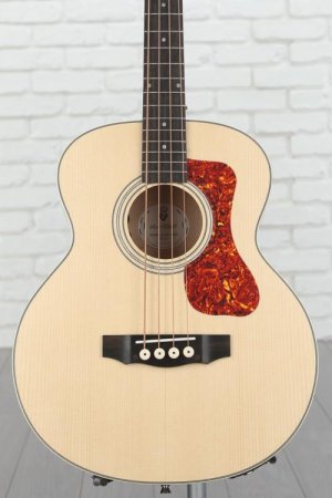 Photo of Guild Jumbo Junior Flamed Maple Acoustic-electric Bass Guitar - Antique Blonde Satin