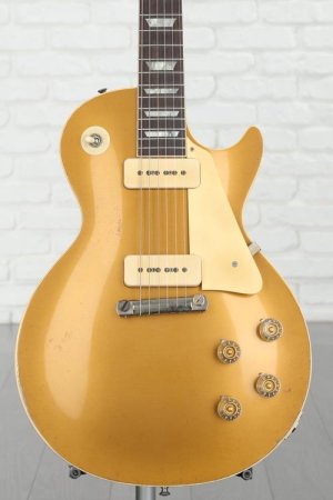 Photo of Gibson Custom 1954 Les Paul Goldtop Reissue Electric Guitar - Murphy Lab Heavy Aged Double Gold
