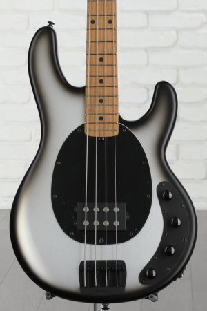 Photo of Ernie Ball Music Man StingRay Special Bass Guitar - Black Rock with Maple Fingerboard