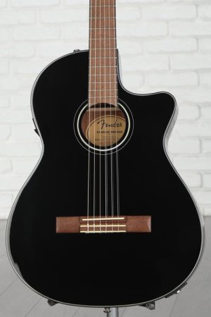 Photo of Fender CN-140SCE Nylon-string Acoustic-electric Guitar - Black