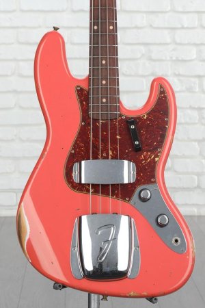 Photo of Fender Custom Shop Limited-edition '60 Jazz Bass Relic - Super Faded Aged Tahitian Coral