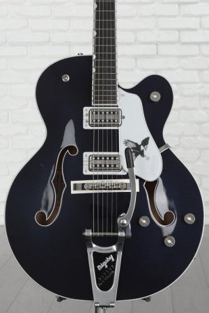Photo of Gretsch G6136T-RR Rich Robinson Signature Falcon Electric Guitar - Raven's Breast Blue