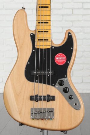 Photo of Squier Classic Vibe '70s Jazz Bass V - Natural with Maple Fingerboard