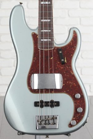 Photo of Fender Custom Shop Limited-edition P Bass Special Journeyman Relic - Aged Ice Blue Metallic