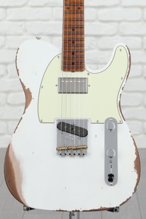 Photo of Fender Custom Shop GT11 Telecaster Heavy Relic Electric Guitar - Aged White Blonde, Sweetwater Exclusive