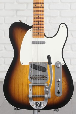 Photo of Fender Custom Shop Limited-edition Twisted Telecaster Custom Journeyman Relic Electric Guitar - 2-color Sunburst