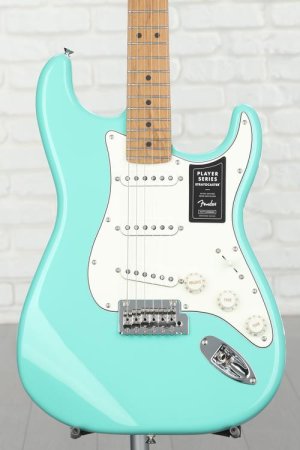 Photo of Fender Player Stratocaster - Sea Foam Green, Sweetwater Exclusive