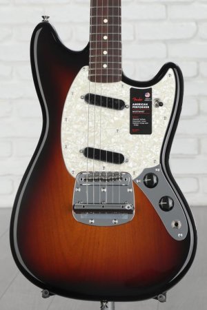 Photo of Fender American Performer Mustang - 3-Tone Sunburst with Rosewood Fingerboard