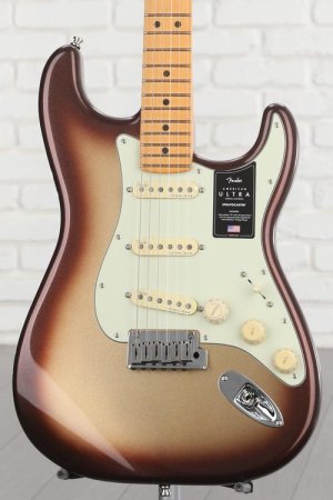 Photo of Fender American Ultra Stratocaster - Mocha Burst with Maple Fingerboard