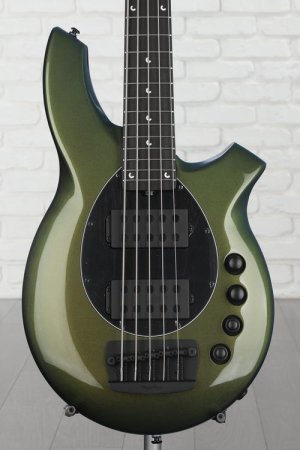 Photo of Ernie Ball Music Man Bongo 5 Bass Guitar - Emerald Iris, Sweetwater Exclusive