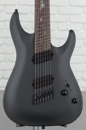 Photo of Schecter Damien-7 Multiscale 7-string Electric Guitar - Satin Black
