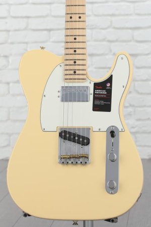 Photo of Fender American Performer Telecaster Hum - Vintage White with Maple Fingerboard