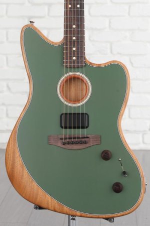 Photo of Fender Acoustasonic Player Jazzmaster Acoustic-electric Guitar - Antique Olive