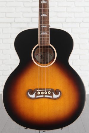 Photo of Epiphone El Capitan J-200 Studio Acoustic-electric Bass Guitar - Aged Vintage Sunburst