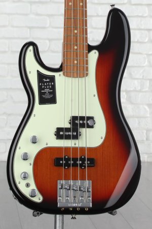 Photo of Fender Player Plus Active Precision Bass Left-handed - 3-color Sunburst with Pau Ferro Fingerboard