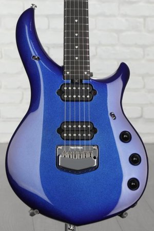 Photo of Ernie Ball Music Man John Petrucci Signature Majesty Electric Guitar - Pacific Blue Sparkle, Sweetwater Exclusive