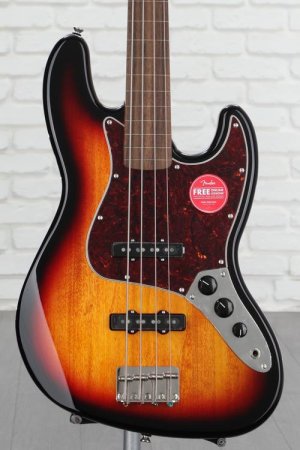 Photo of Squier Classic Vibe '60s Fretless Jazz Bass - 3-Tone Sunburst
