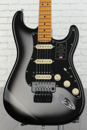 Photo of Fender American Ultra Luxe Stratocaster Floyd Rose HSS - Silverburst with Maple Fingerboard