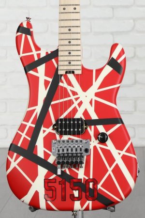 Photo of EVH Striped Series 5150 - Red, Black and White
