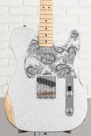 Photo of Fender Brad Paisley Road Worn Telecaster - Silver Sparkle