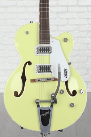 Photo of Gretsch G5420T Electromatic Classic Hollowbody Single-cut Electric Guitar with Bigsby - Two-tone Anniversary Green