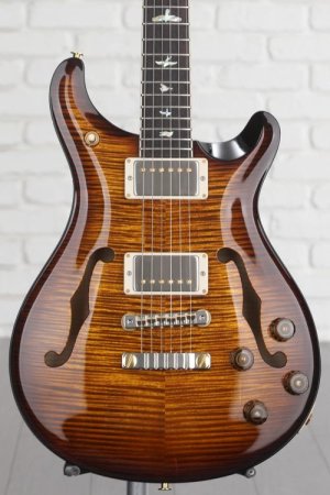Photo of PRS McCarty 594 Hollowbody II Electric Guitar - Black Gold Burst 10-Top