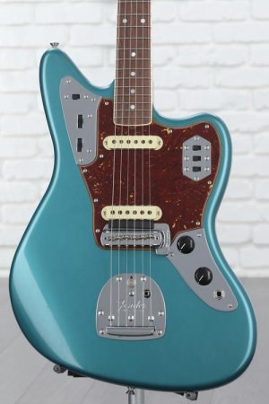 Photo of Fender Custom Shop Limited-edition '66 Jaguar Journeyman Relic Electric Guitar - Ocean Turquoise