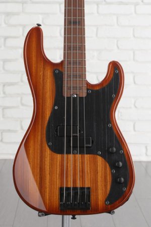 Photo of Schecter P-4 Exotic Bass Guitar - Faded Vintage Sunburst