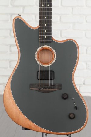 Photo of Fender American Acoustasonic Jazzmaster Acoustic-electric Guitar - Tungsten