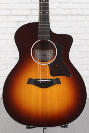 Photo of Taylor 214ce-SB DLX Acoustic-Electric Guitar - Tobacco Sunburst