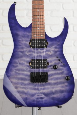 Photo of Ibanez RG421QM Electric Guitar - Cerulean Blue Burst