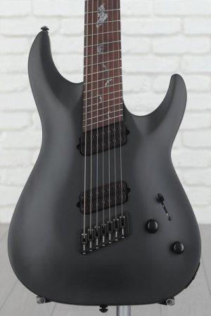 Photo of Schecter Damien-7 Multiscale 7-string Electric Guitar - Satin Black