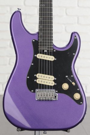 Photo of Schecter MV-6 Electric Guitar - Metallic Purple with Ebony Fingerboard