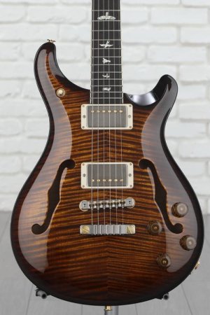 Photo of PRS McCarty 594 Hollowbody II Electric Guitar - Black Gold Burst 10-Top