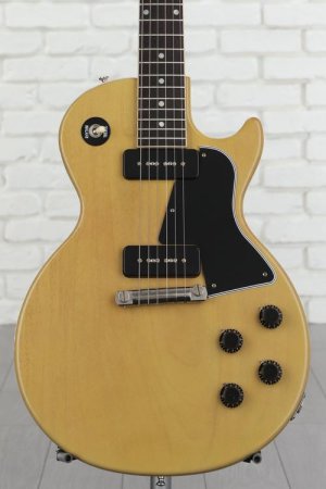 Photo of Gibson Custom 1957 Les Paul Special Single Cut Reissue Electric Guitar - Murphy Lab Ultra Light Aged TV Yellow