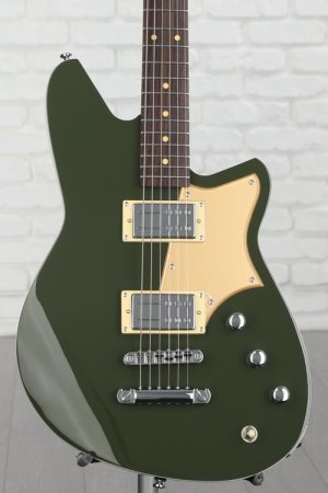 Photo of Reverend Descent RA Baritone Electric Guitar - Army Green