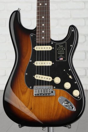 Photo of Fender American Ultra Luxe Stratocaster - 2-color Sunburst with Rosewood Fingerboard