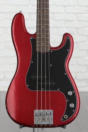 Photo of Fender Nate Mendel Precision Bass - Road Worn Candy Apple Red