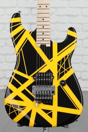 Photo of EVH Striped Series - Black w/ Yellow Stripes