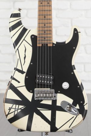 Photo of EVH Striped Series '78 Eruption Electric Guitar - Black/White
