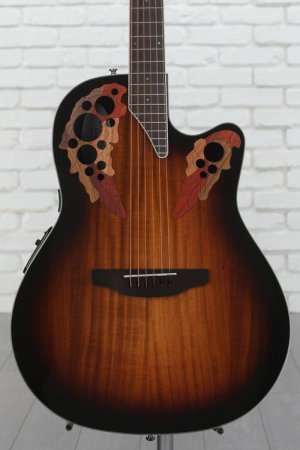 Photo of Ovation Celebrity Elite CE48P-KOAB Super Shallow Acoustic-electric Guitar - Koa Burst