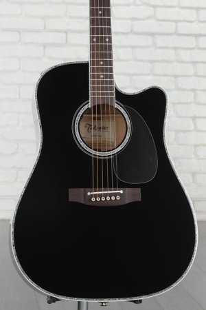 Photo of Takamine JEF341DX Dreadnought Acoustic-electric Guitar - Black