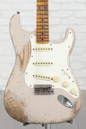 Photo of Fender Custom Shop Limited-edition Red Hot Strat Super Heavy Relic - Aged Dirty White Blonde