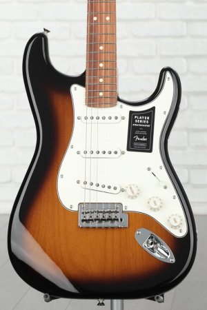 Photo of Fender Player 70th Anniversary Stratocaster Electric Guitar with Pau Ferro Fingerboard - Anniversary 2-Color Sunburst