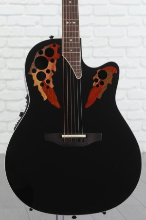 Photo of Ovation Timeless Elite Deep Contour Acoustic-Electric Guitar - Black