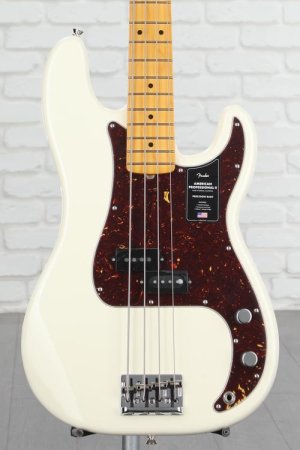 Photo of Fender American Professional II Precision Bass - Olympic White with Maple Fingerboard