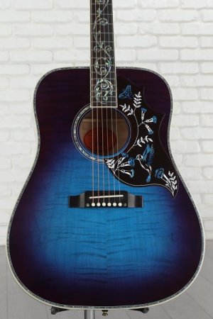 Photo of Gibson Acoustic Hummingbird Ultima Acoustic Guitar - Viper Blue Burst, Sweetwater Exclusive